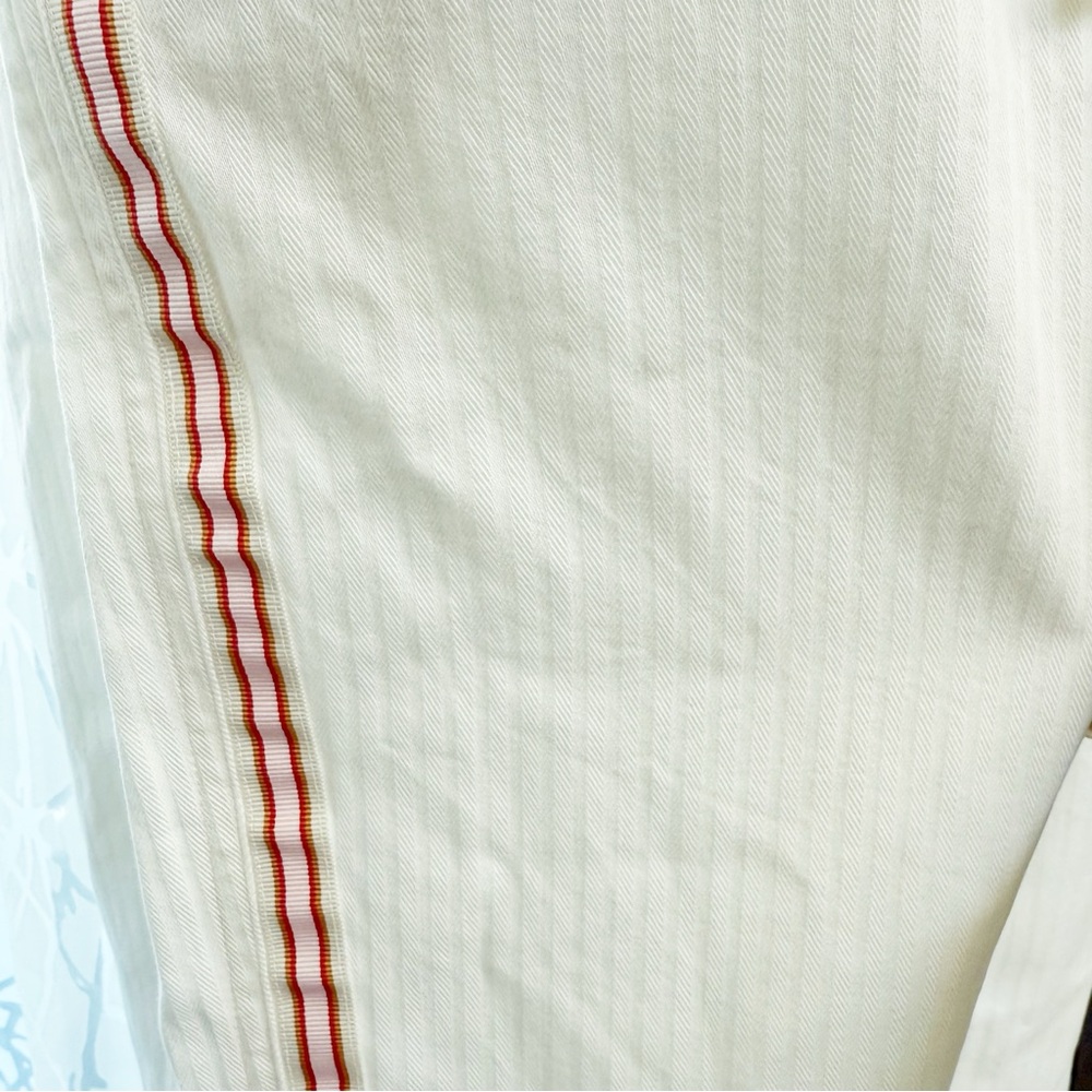 XIRENA Rex white drawstring waist relax fit red pink side stripe pants - Picture 8 of 11